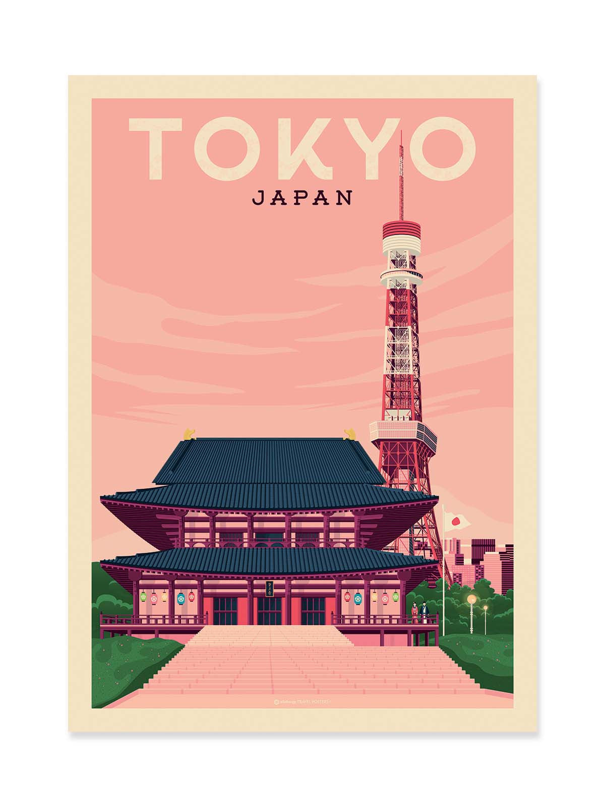 Art Poster - Tokyo - Olahoop Travel Posters