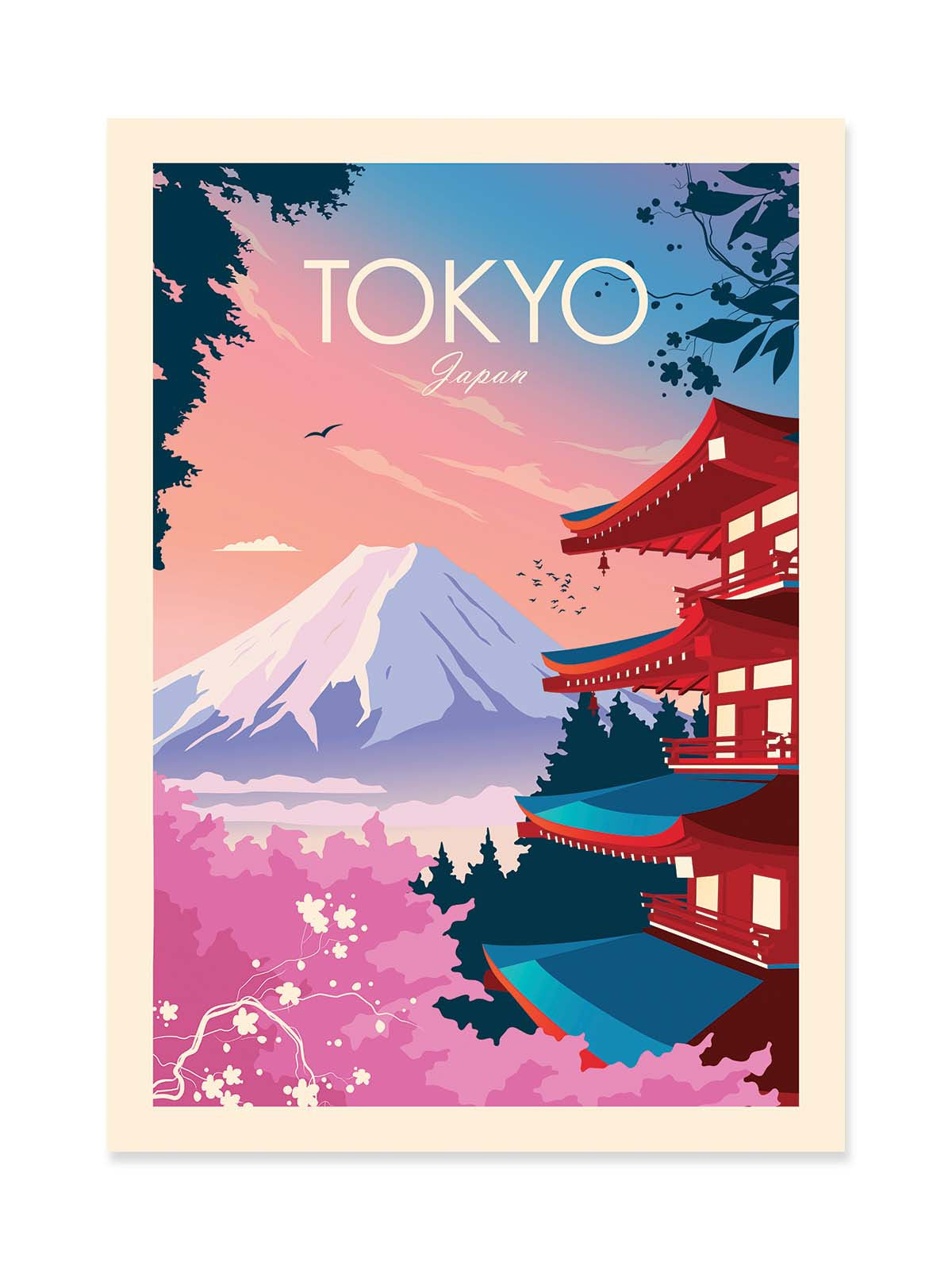Art Poster - Tokyo Version 2 - Studio Inception