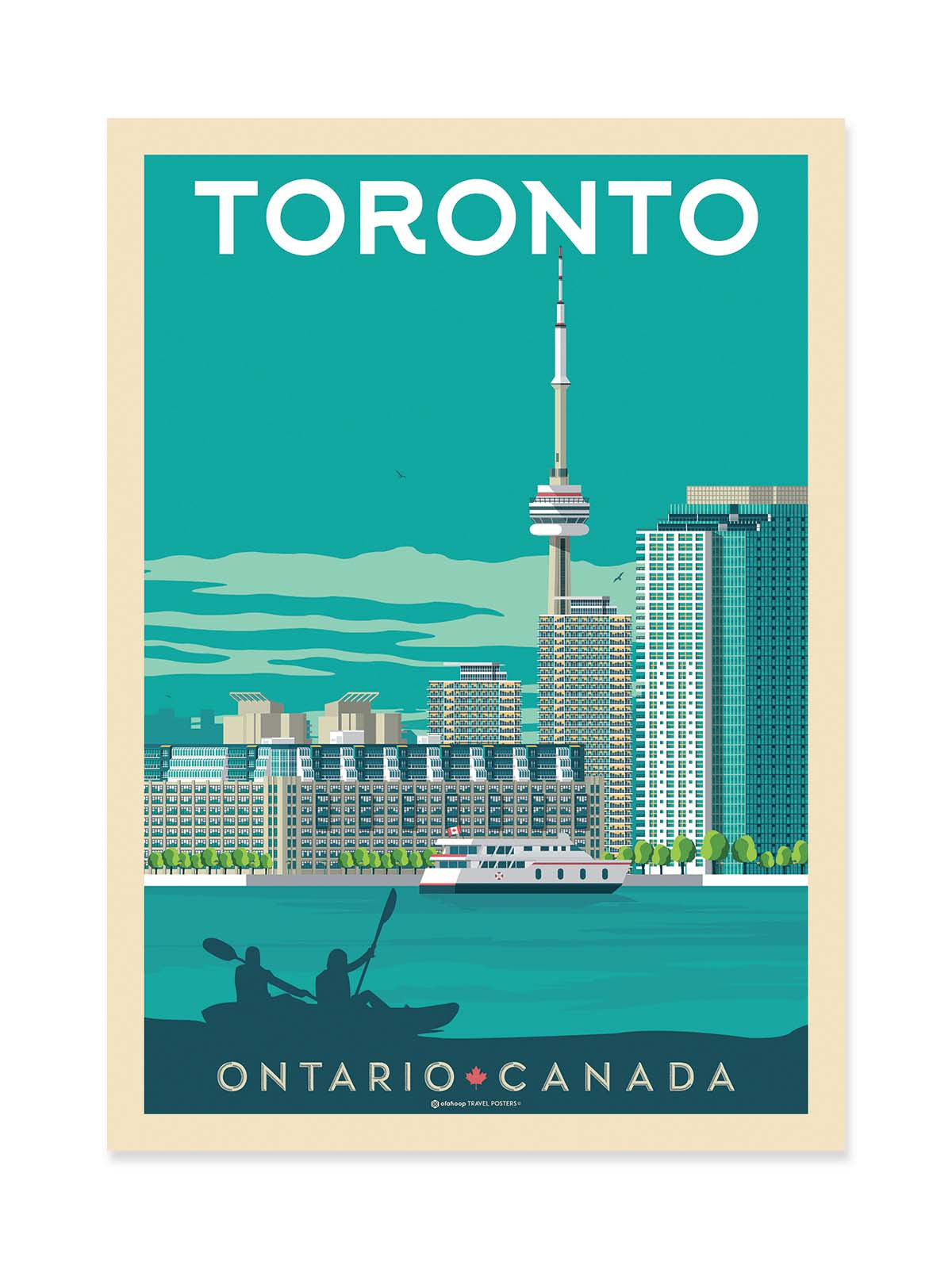 Art Poster - Toronto - Olahoop Travel Posters