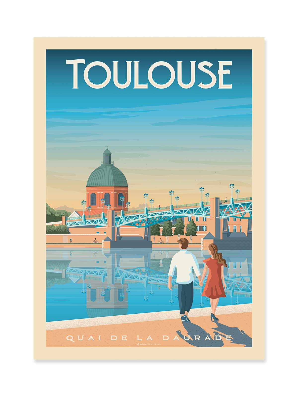 Art Poster - Toulouse - Olahoop Travel Posters