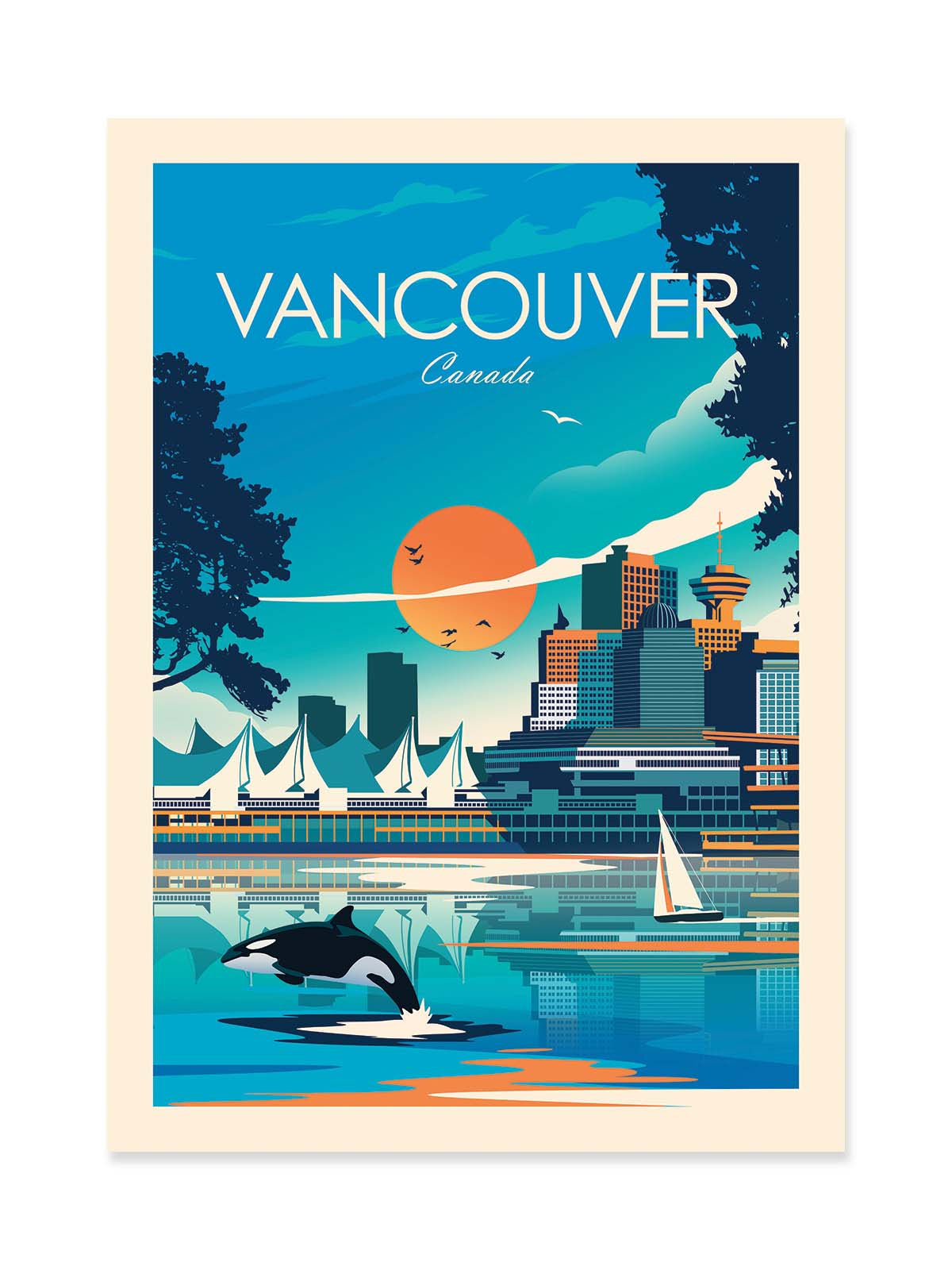 Art Poster - Vancouver Canada - Studio Inception