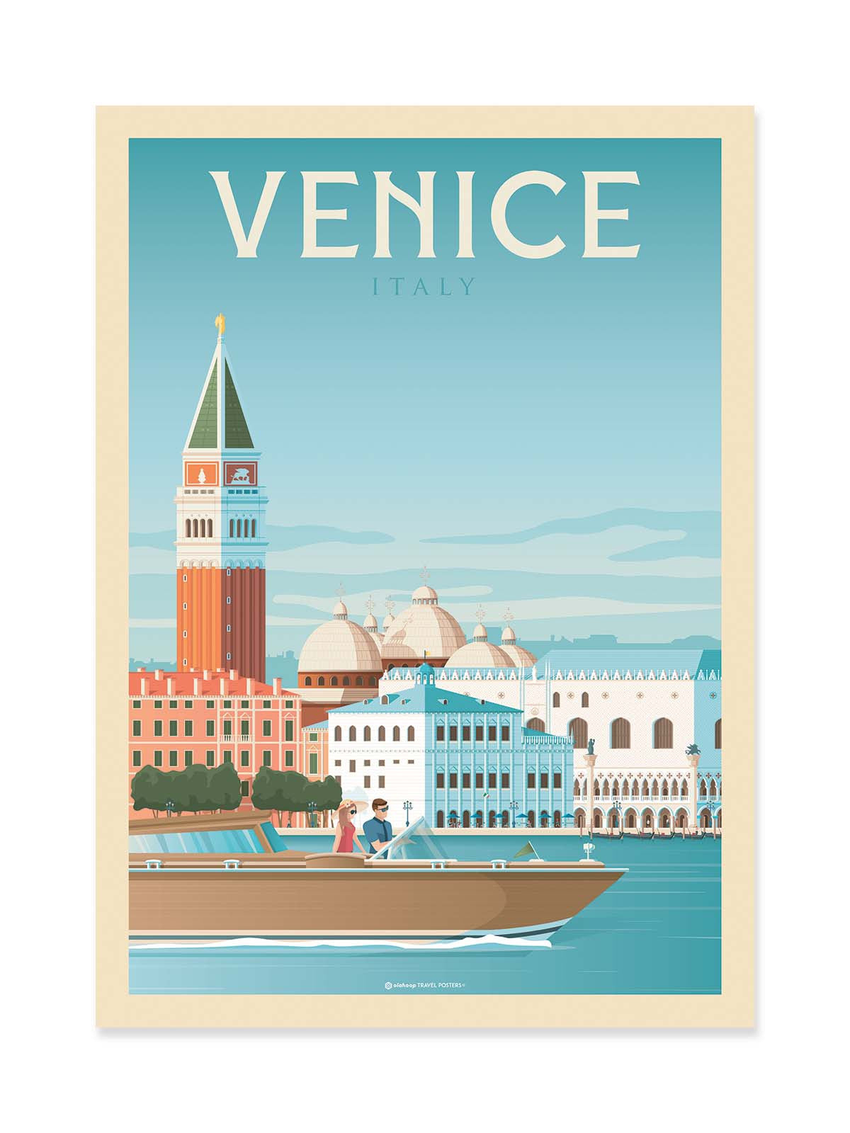 Art Poster - Venice - Olahoop Travel Posters