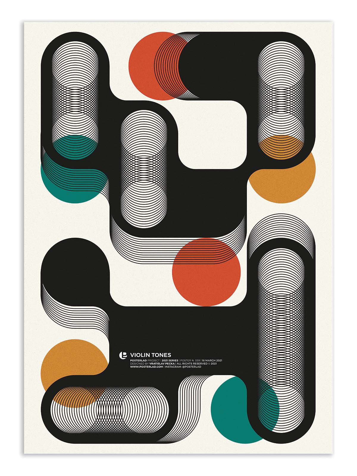 Art Poster - Violon tones - Posterlad