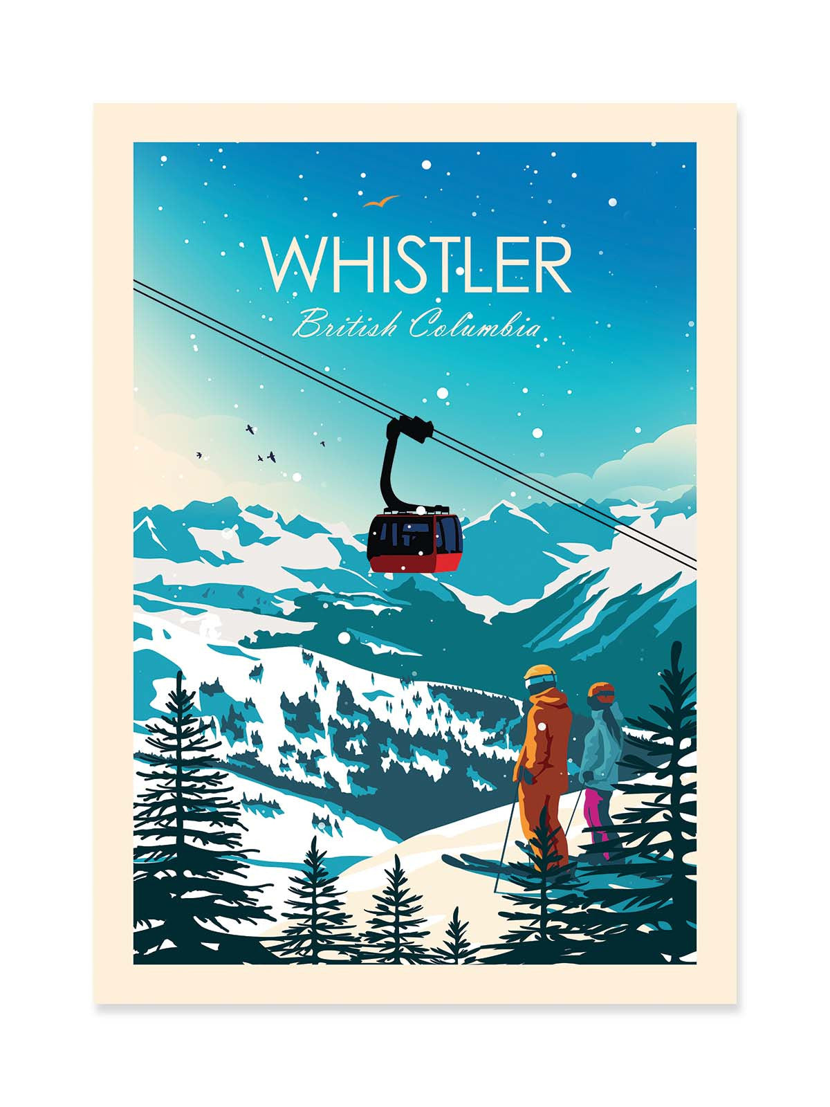 Art Poster - Whistler British Columbia - Studio Inception