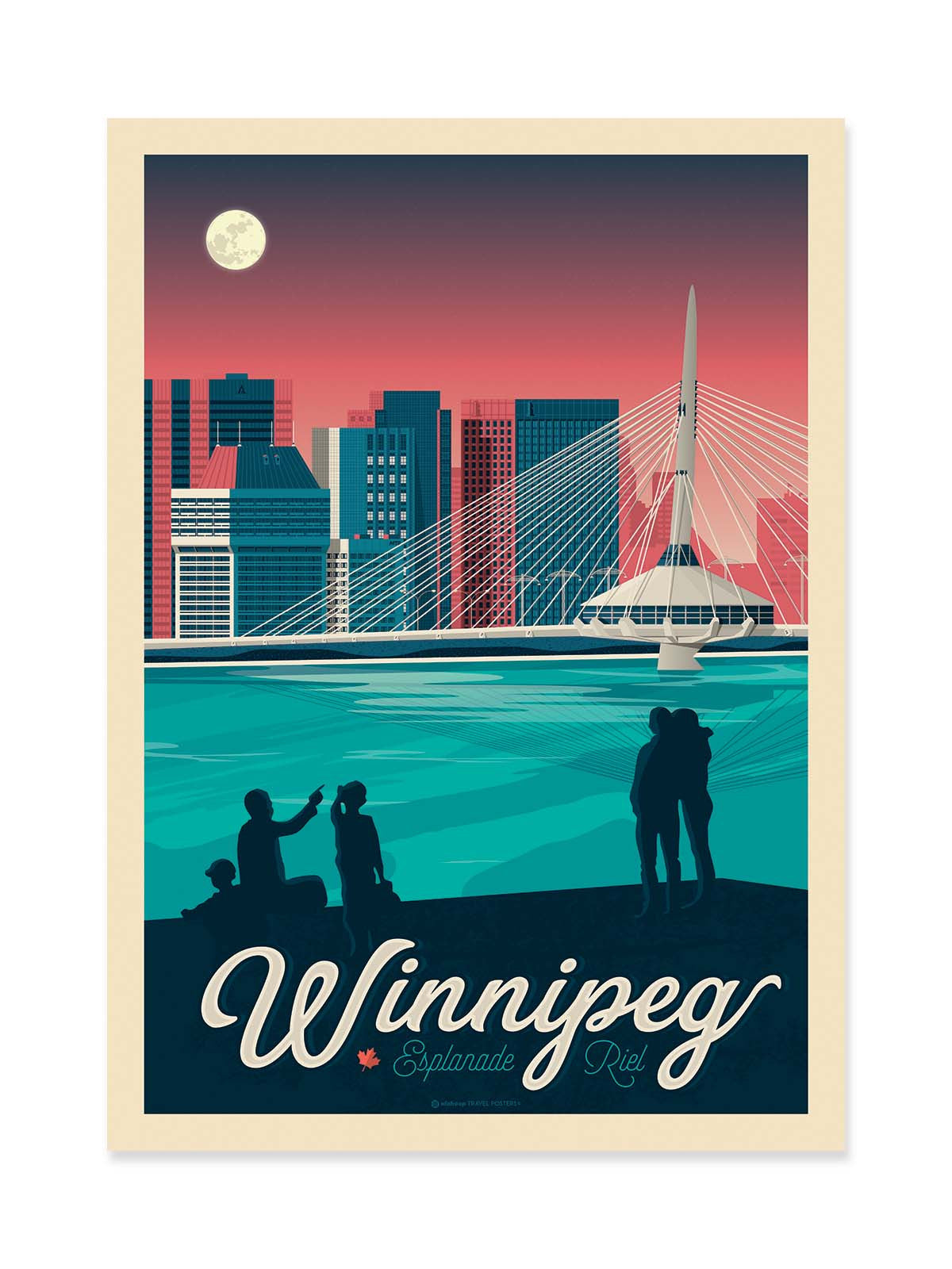 Art Poster - Winnipeg - Olahoop Travel Posters