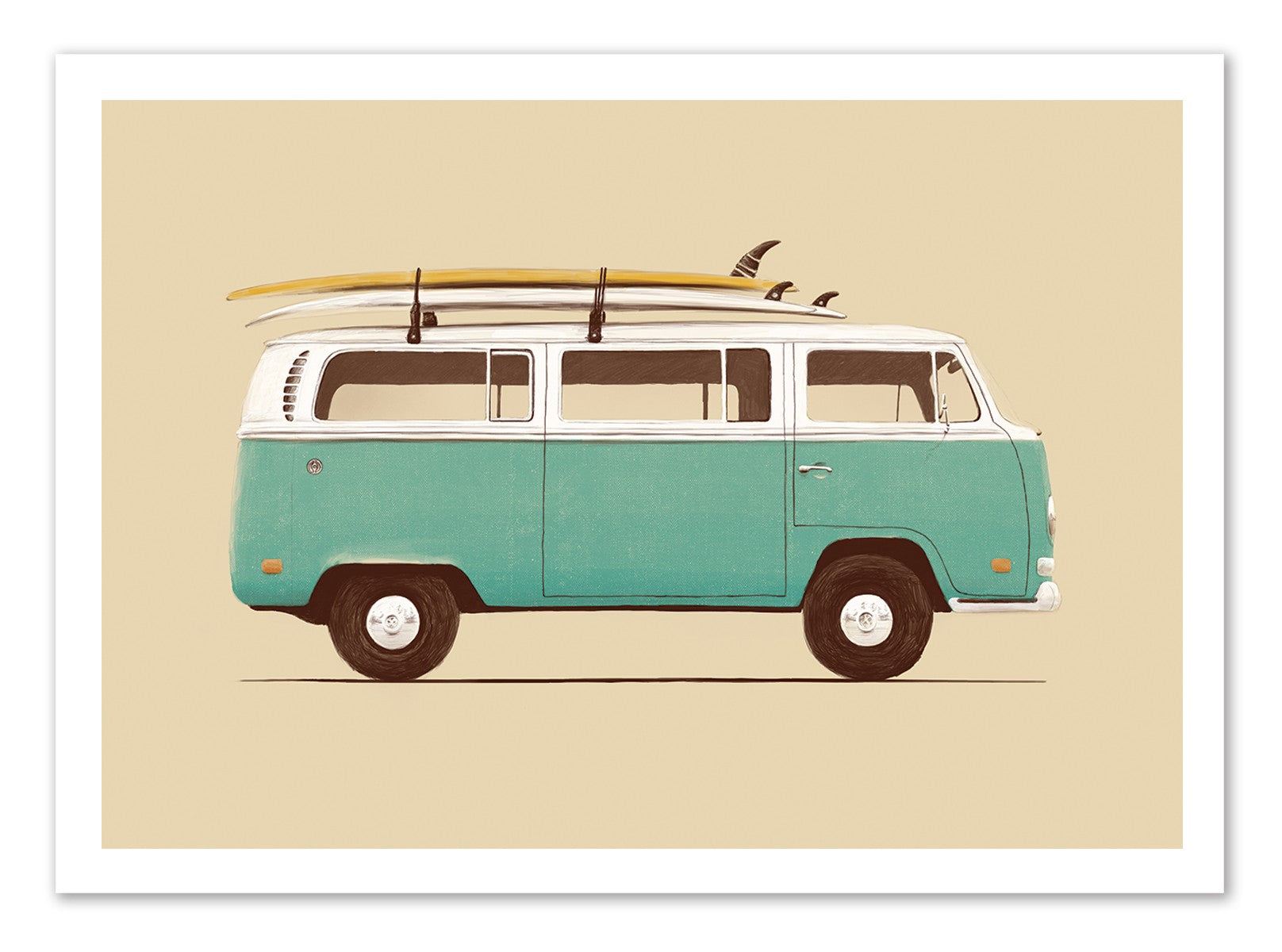 Art Poster - Blue Van - Florent Bodart