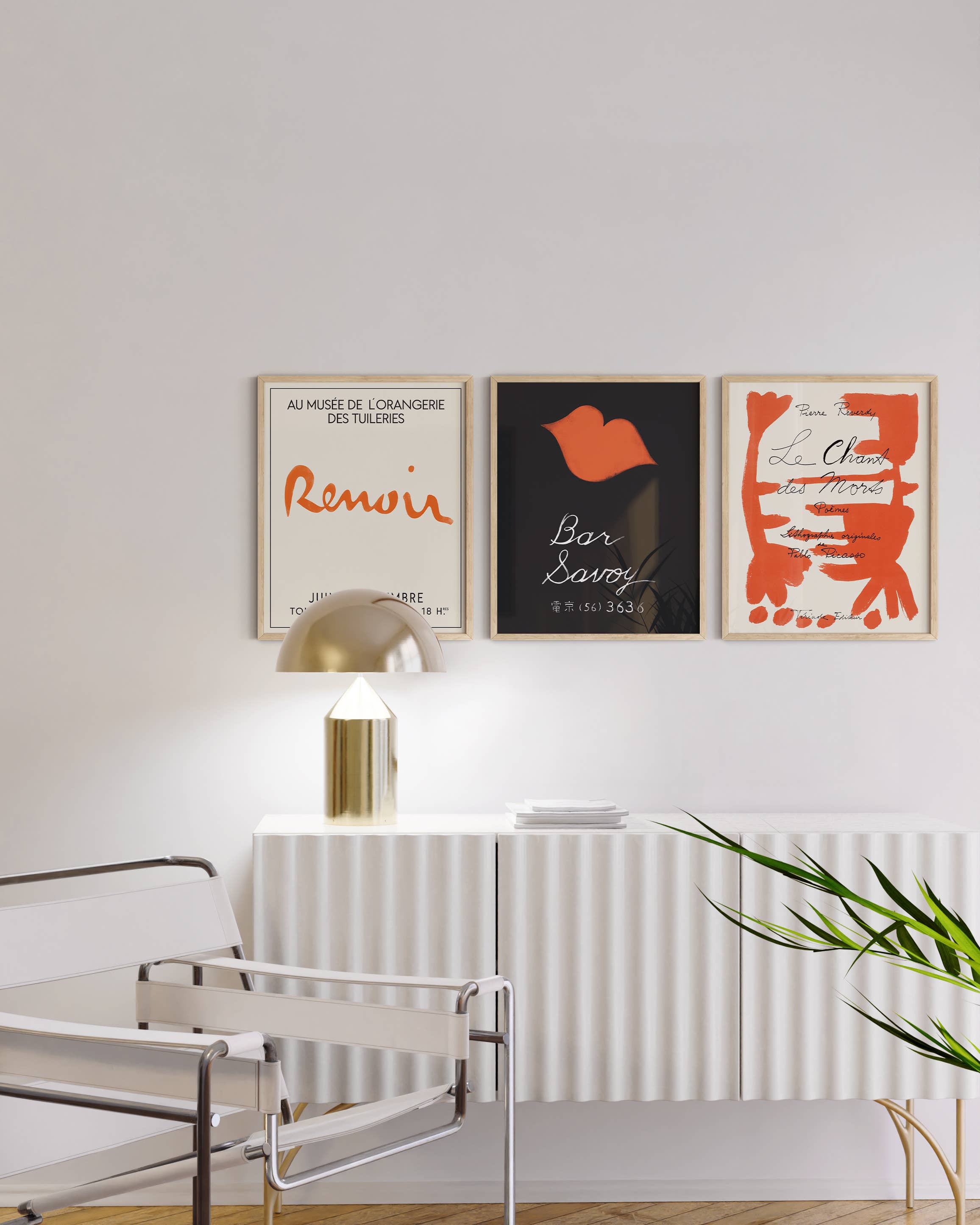 Black and Red Wall Art