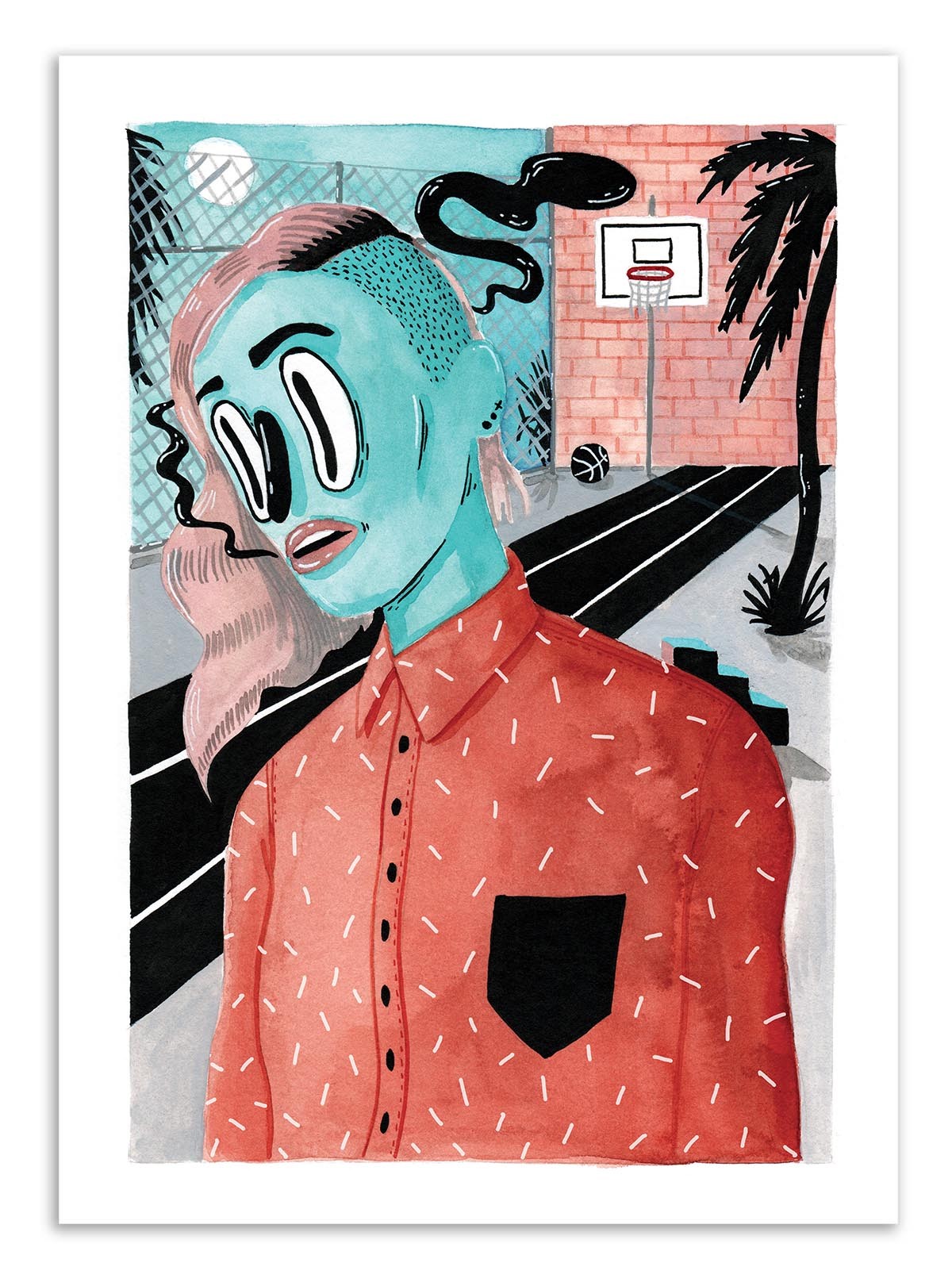 Art Poster - Sports Field - Sarah Matuszewski